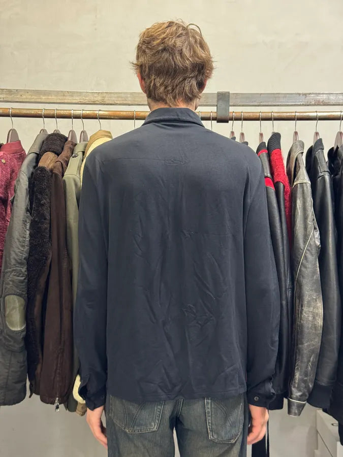2000s Prada Navy Linea Rossa Stretchy Shirt IoxKSxI 2