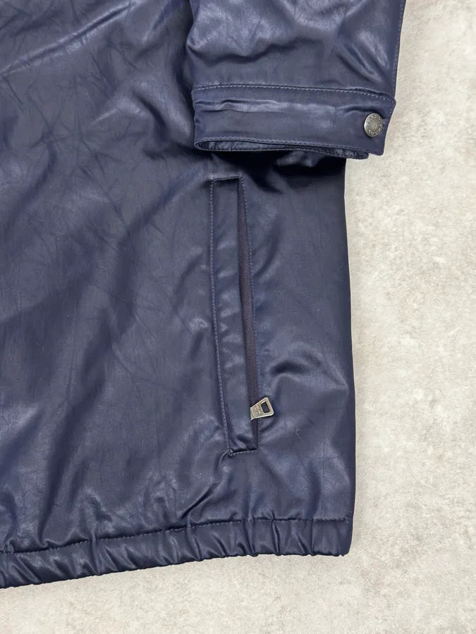 2000s Prada Navy Linea Rossa Windbreaker Jacket exhroUm 7