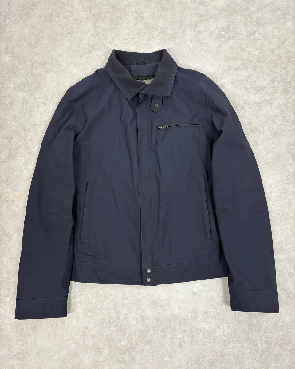 2000s Prada Navy Linea Rossa Windbreaker Jacket SjBJOQQ 0