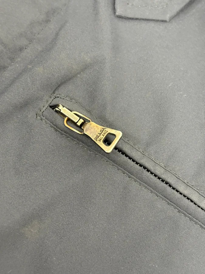 2000s Prada Navy Linea Rossa Windbreaker Jacket SjBJOQQ 8