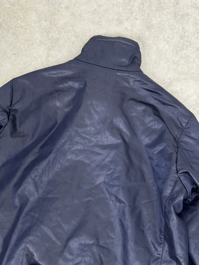 2000s Prada Navy Linea Rossa Windbreaker Jacket exhroUm 5