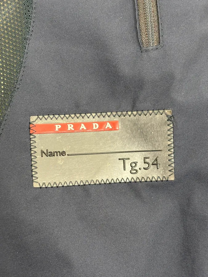 2000s Prada Navy Linea Rossa Windbreaker Jacket SjBJOQQ 10