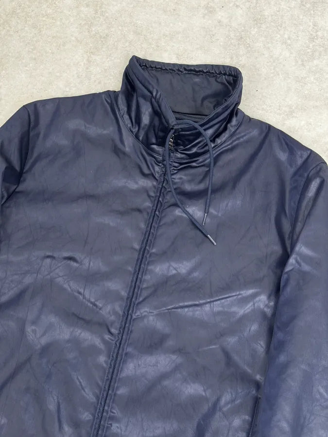 2000s Prada Navy Linea Rossa Windbreaker Jacket exhroUm 4