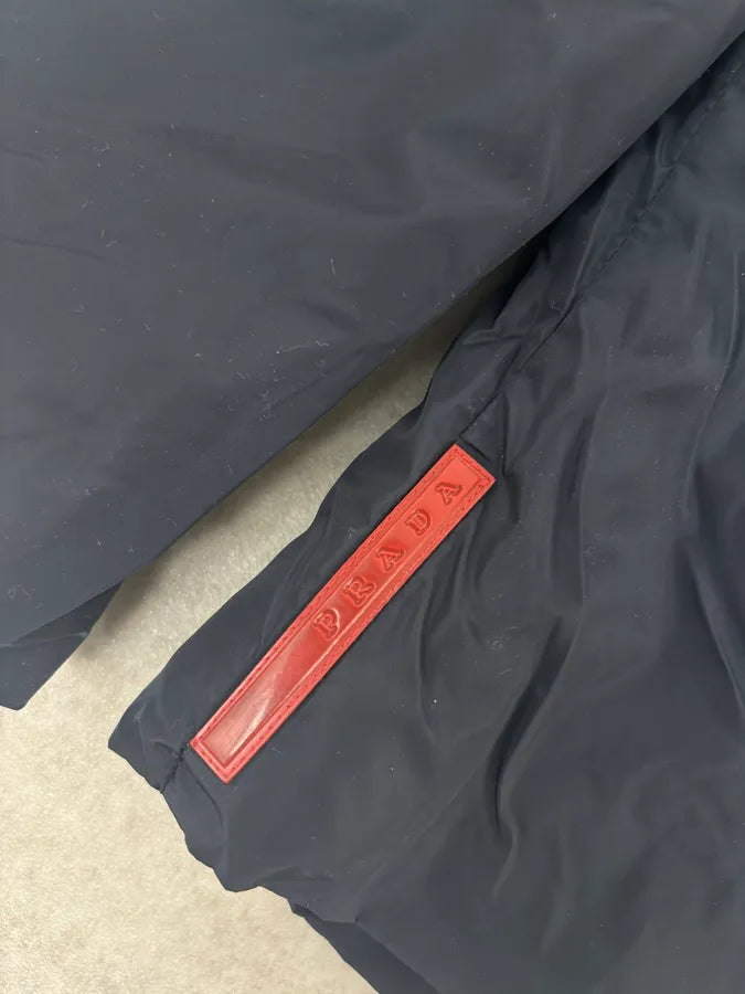 2000s Prada Navy Linea Rossa Windbreaker Jacket XKcqyhg 9