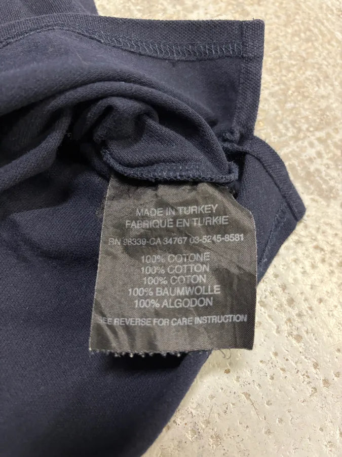 2000s Prada Navy Lined Polo Shirt FtKckVp 8