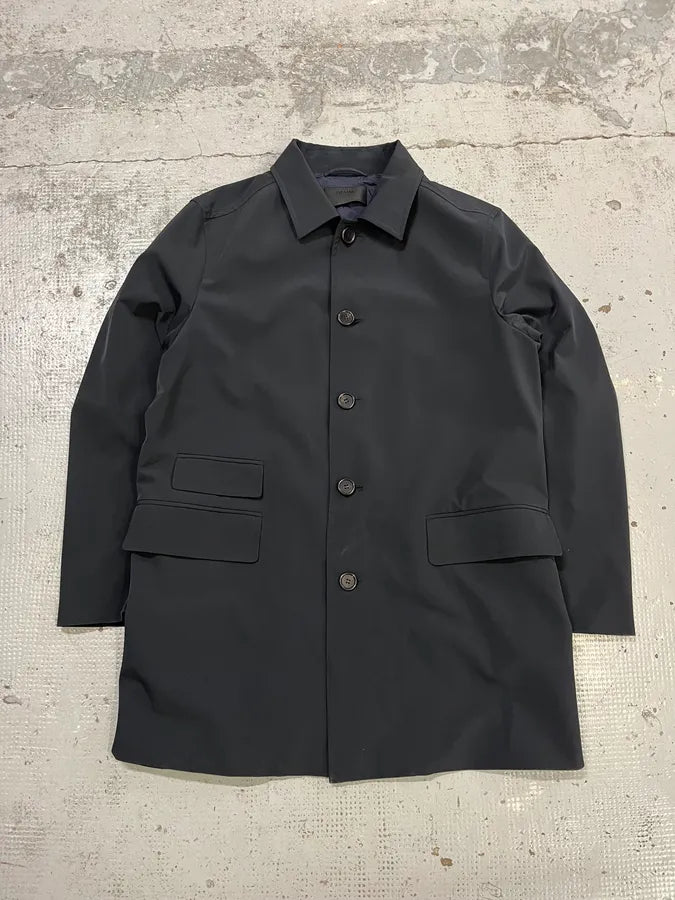 2000s Prada Navy Long Classy Jacket OzDPrjE 0