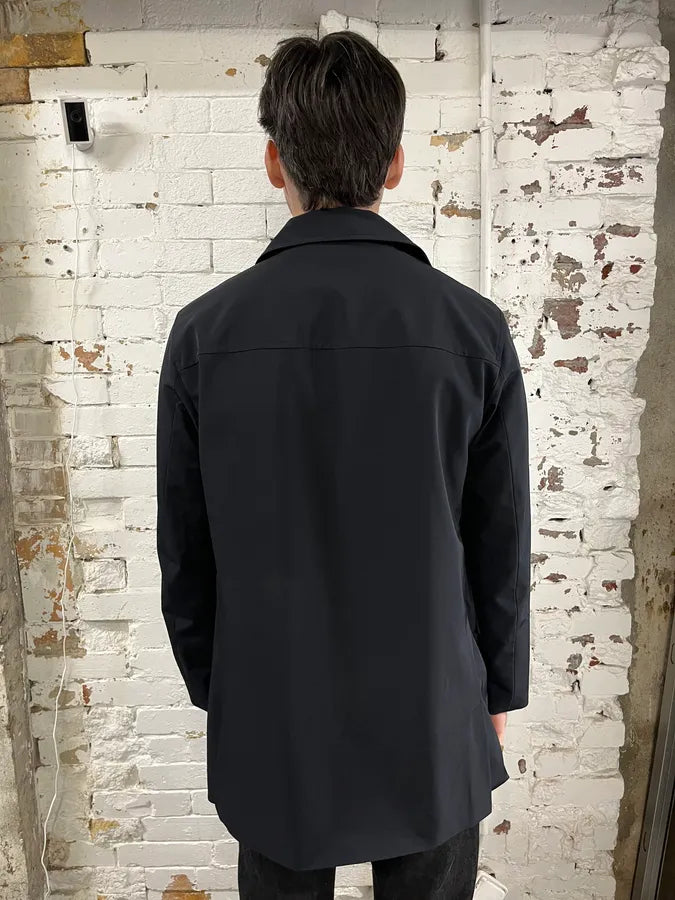 2000s Prada Navy Long Classy Jacket OzDPrjE 2