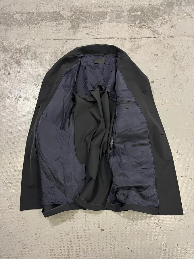 2000s Prada Navy Long Classy Jacket OzDPrjE 8