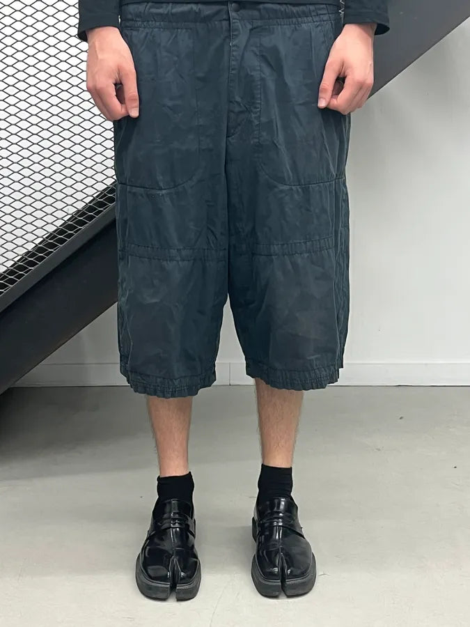 2000s Prada Navy Long Cargo Shorts SuBQCRA 0