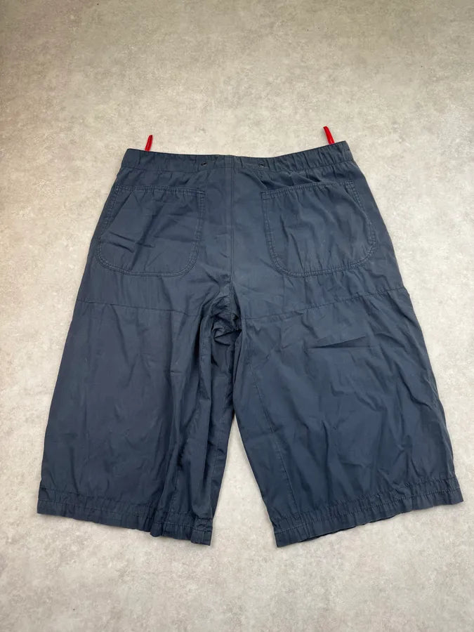 2000s Prada Navy Long Cargo Shorts SuBQCRA 5
