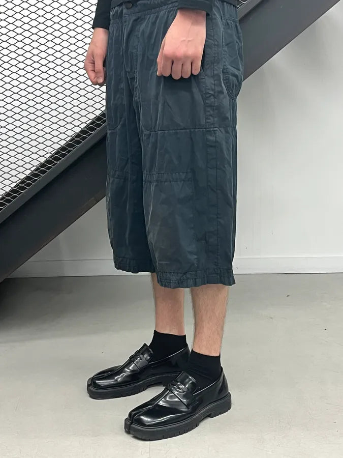 2000s Prada Navy Long Cargo Shorts SuBQCRA 1