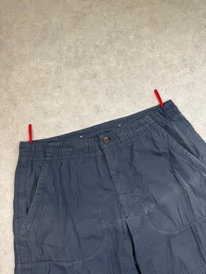 2000s Prada Navy Long Cargo Shorts SuBQCRA 4