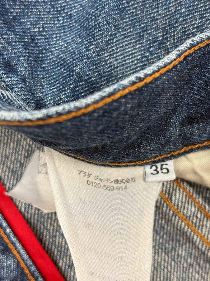 2000s Prada Navy Loose Denim Shorts VSbNXMK 11