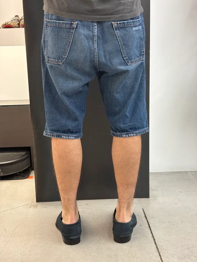 2000s Prada Navy Loose Denim Shorts VSbNXMK 3