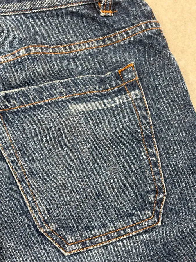 2000s Prada Navy Loose Denim Shorts VSbNXMK 8