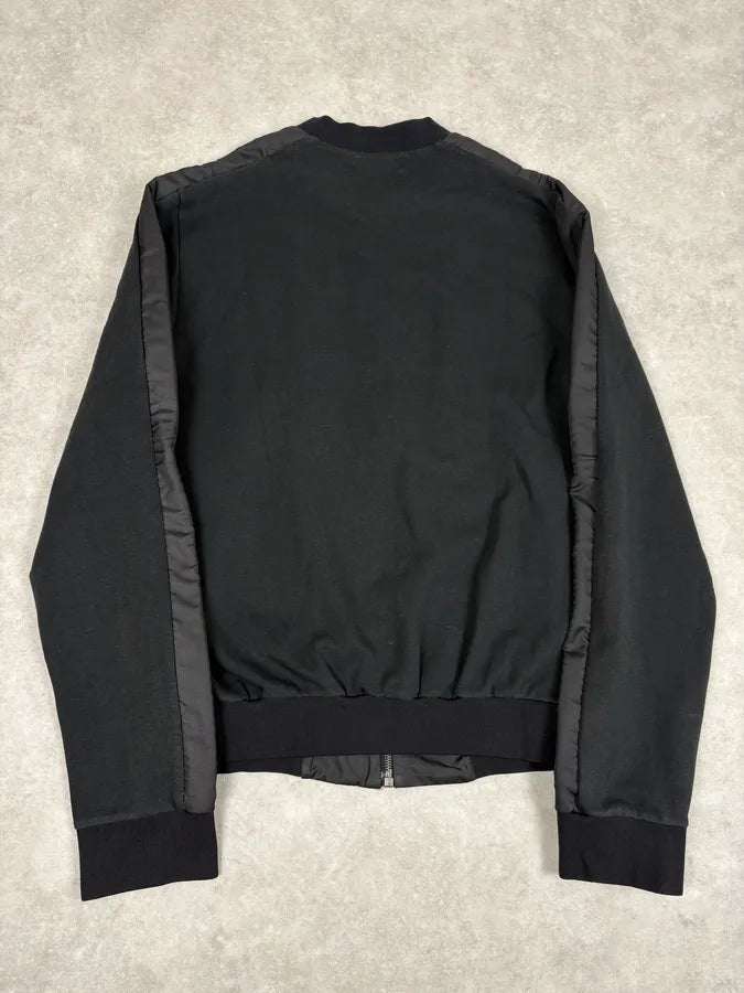 2000s Prada Black Minimalist Hybrid Zip-up Sweater bnZOyYb 5
