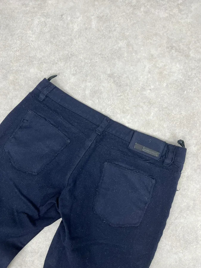 2000s Prada Navy Wool Minimalist Pants CdnzdoA 7