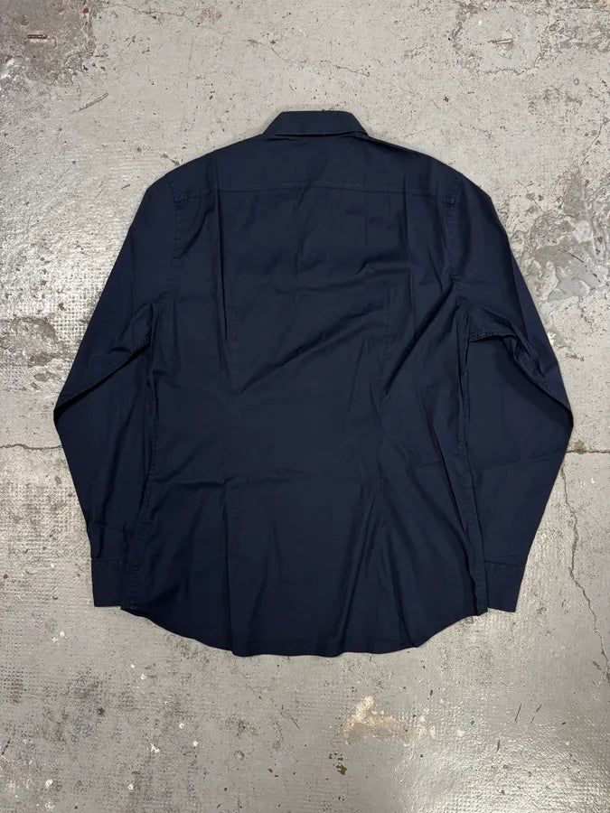 AW2014 Prada Navy Minimalist Shirt qOhlYAR 2