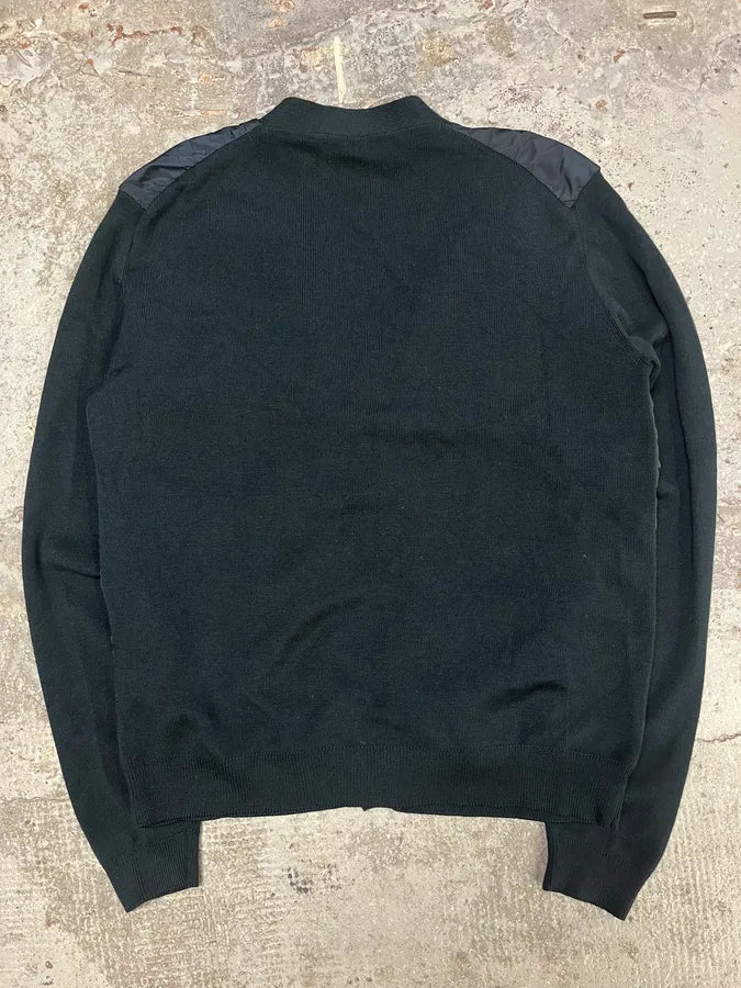 2000s Prada Navy Nylon Cardigan OJqKNvu 6