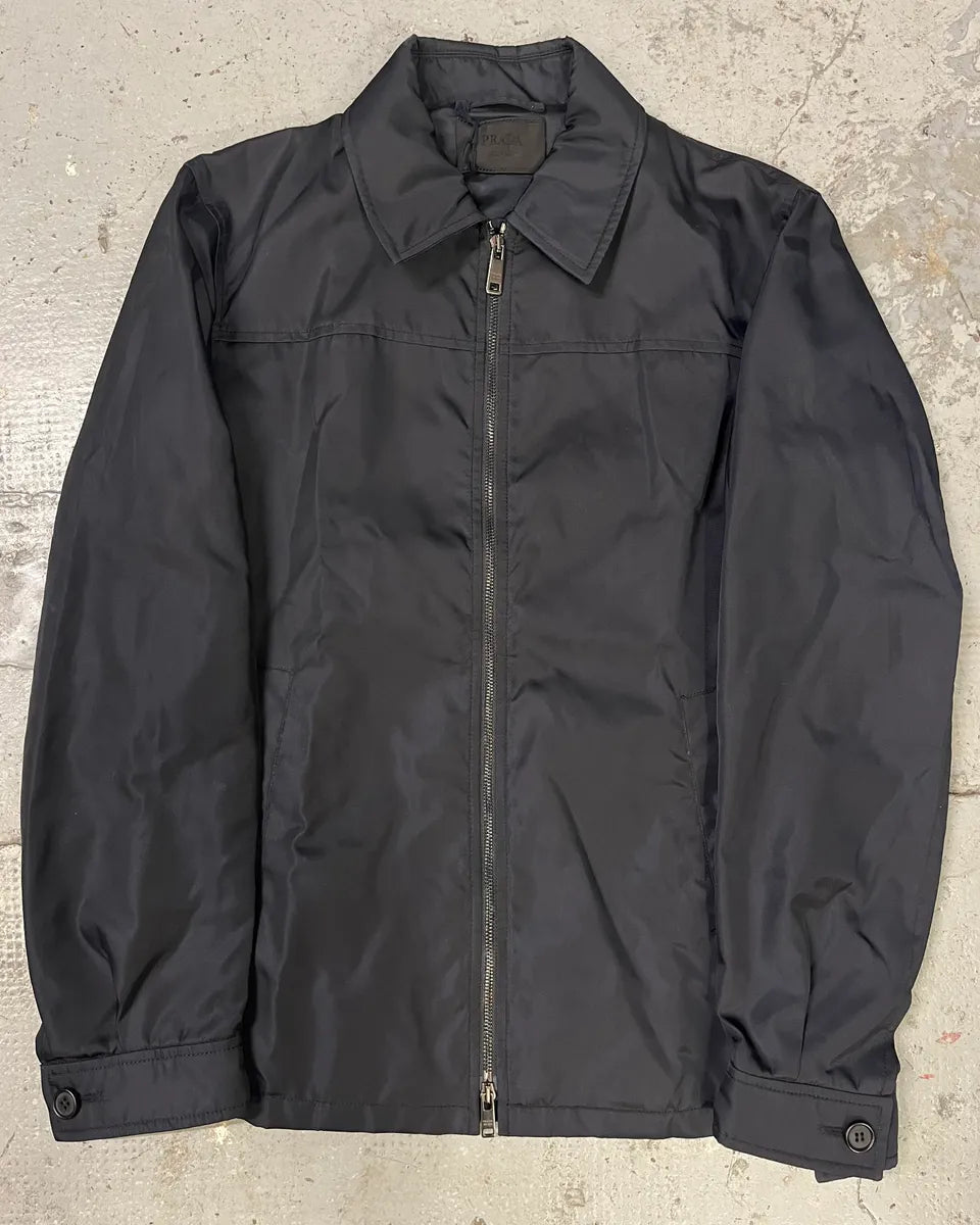 2000s Prada Navy Nylon Coach Jacket MtxdFCX 0