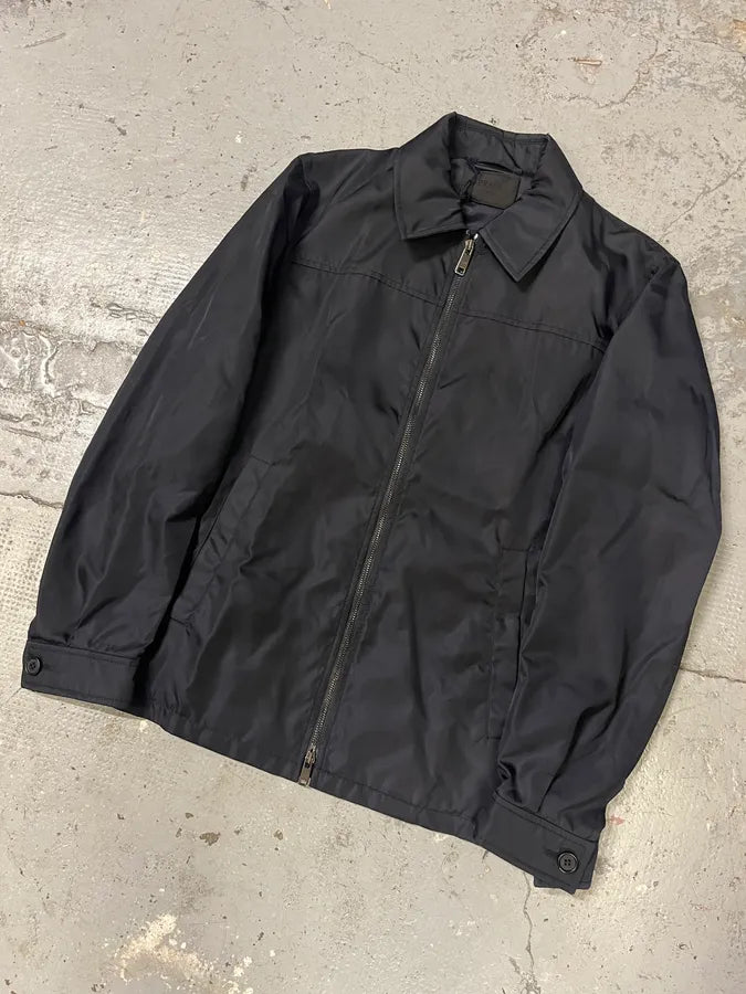 2000s Prada Navy Nylon Coach Jacket MtxdFCX 3