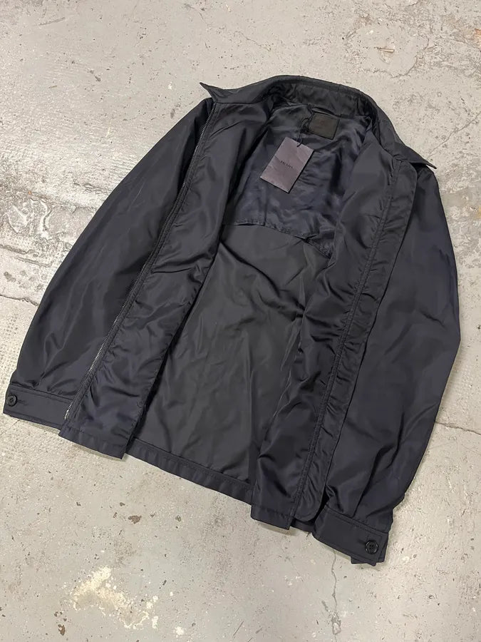 2000s Prada Navy Nylon Coach Jacket MtxdFCX 4