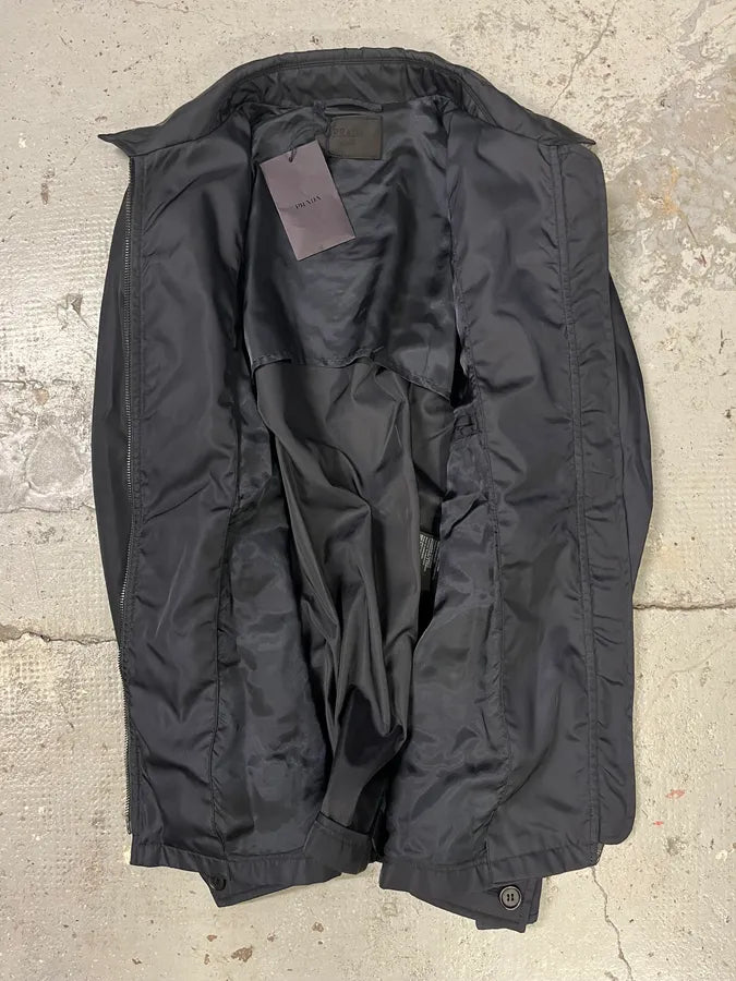 2000s Prada Navy Nylon Coach Jacket MtxdFCX 5