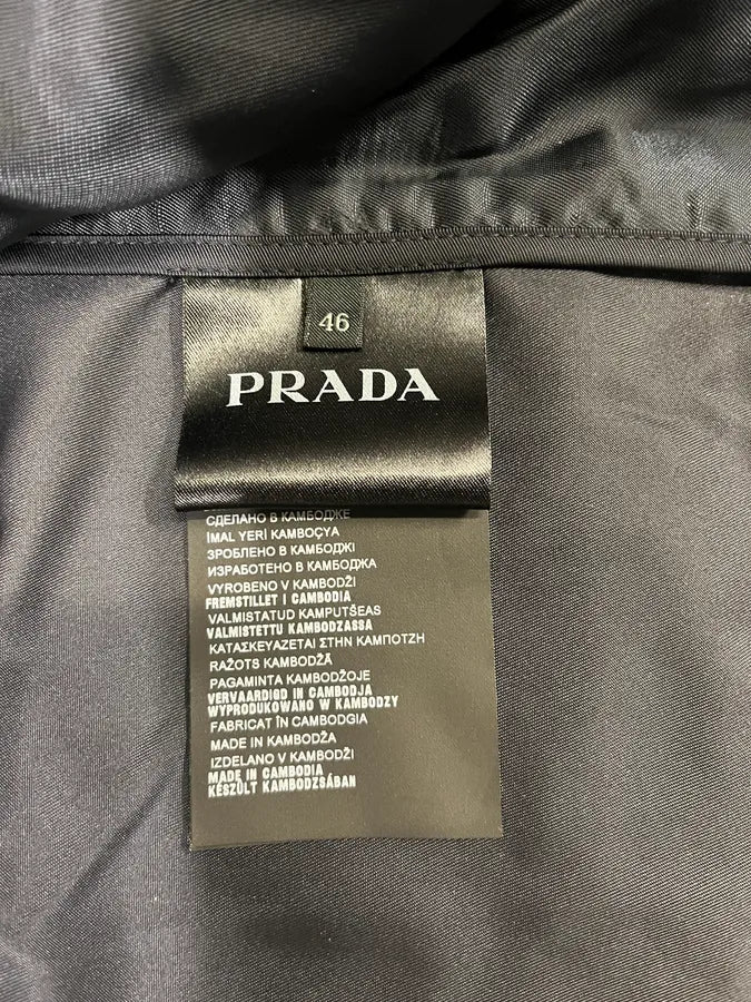 2000s Prada Navy Nylon Coach Jacket MtxdFCX 6
