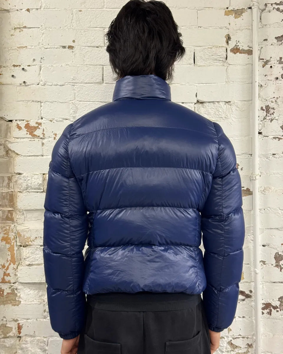 2000s Prada Navy Nylon Quilted Puffer Jacket MWflDyd 2