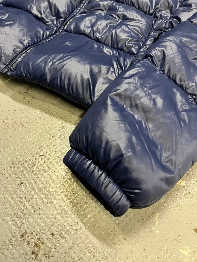 2000s Prada Navy Nylon Quilted Puffer Jacket MWflDyd 6