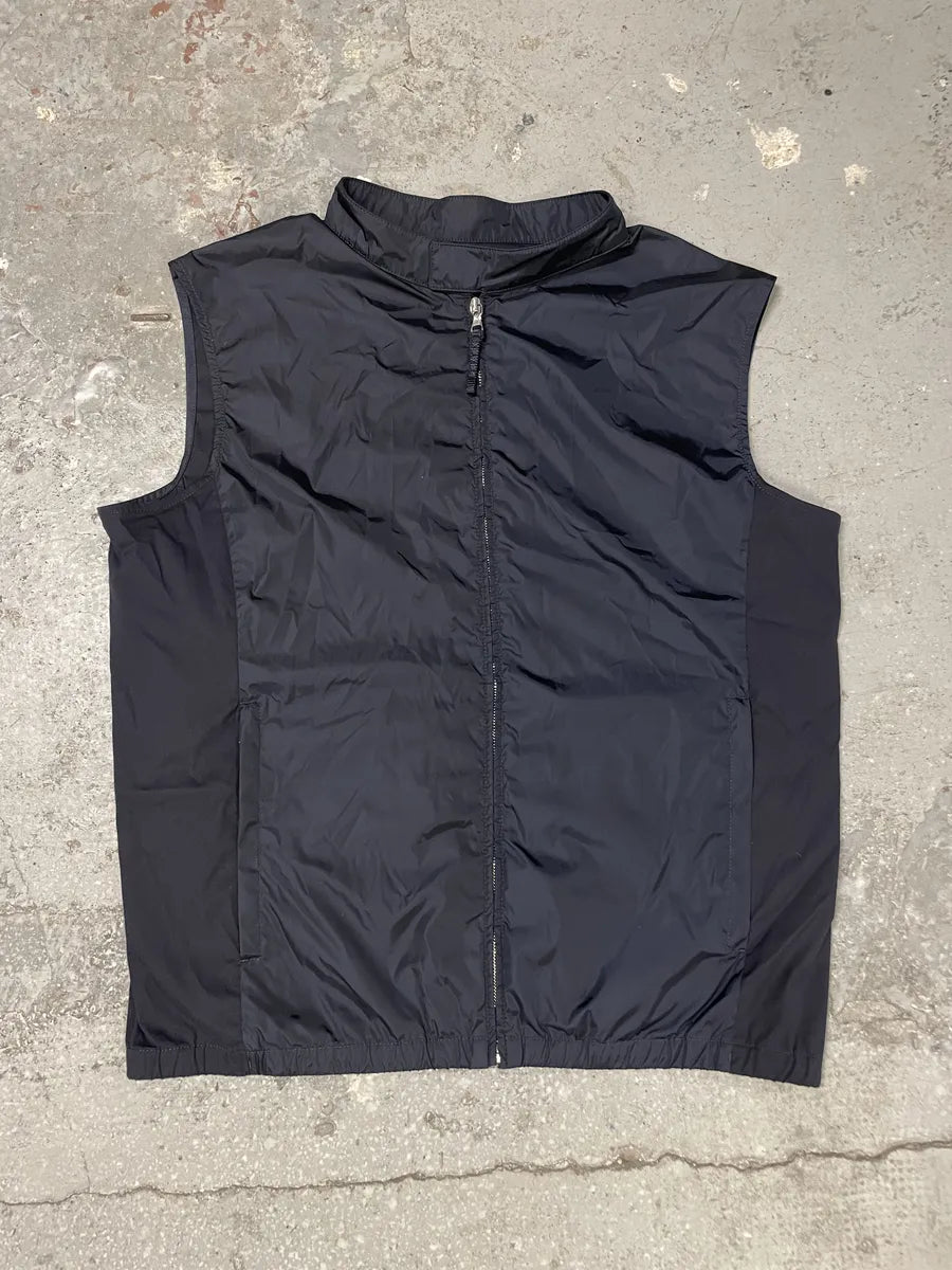 AW2009 Prada Navy Nylon Tactical Vest Jacket jxoxKCE 0