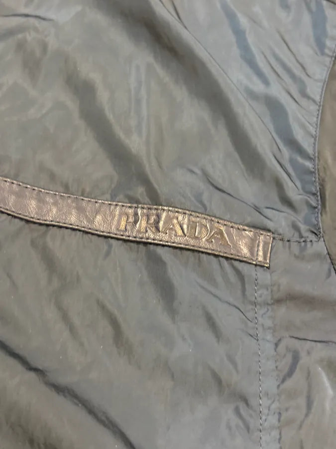 SS2006 Prada Navy Nylon Windbreaker Light Jacket HUHRLYG 8