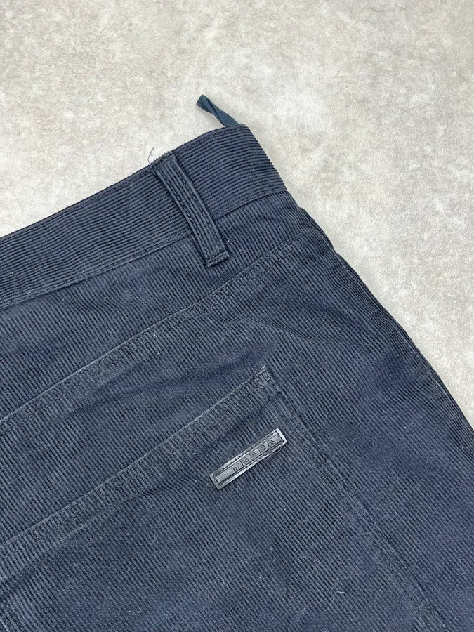 AW2009 Prada Black Striped Straight Leg Pants dEwbNTS 8