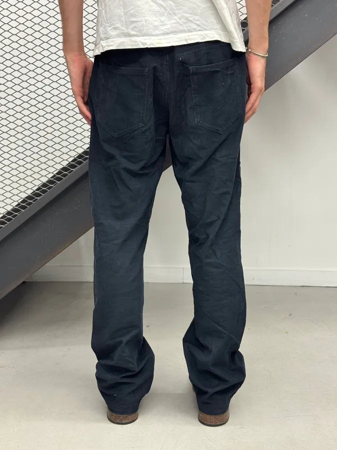 AW2009 Prada Black Striped Straight Leg Pants dEwbNTS 2