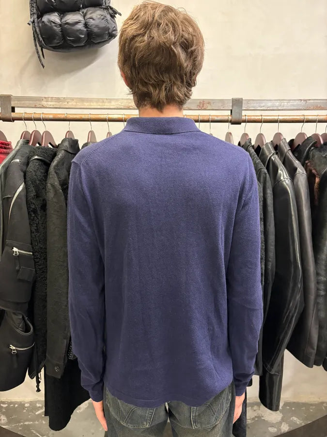 2000s Prada Navy Polo Longsleeves (S/M) otjkHUN 2