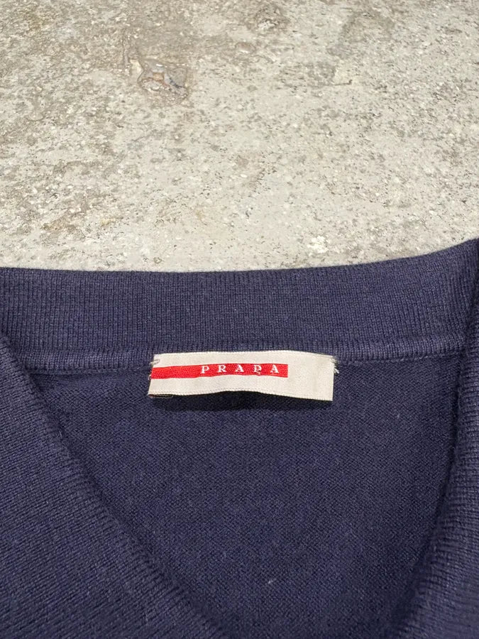 2000s Prada Navy Polo Longsleeves (S/M) otjkHUN 6