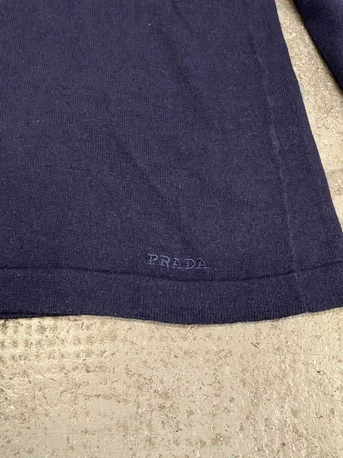 2000s Prada Navy Polo Longsleeves (S/M) otjkHUN 7