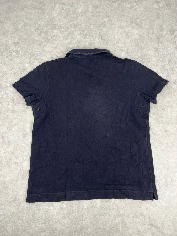 2000s Prada Navy Polo Shirt CVzOtbu 5