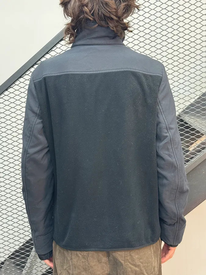 2000s Prada Black & Grey Fleece Zip-up Sweater onMQTOT 2