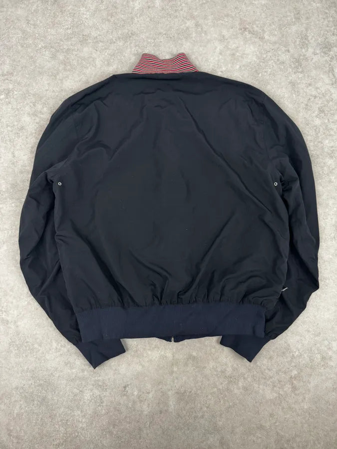 2000s Prada Navy Reversible Striped Nylon Jacket dYORdxa 6