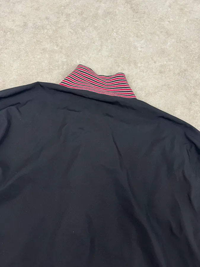 2000s Prada Navy Reversible Striped Nylon Jacket dYORdxa 11