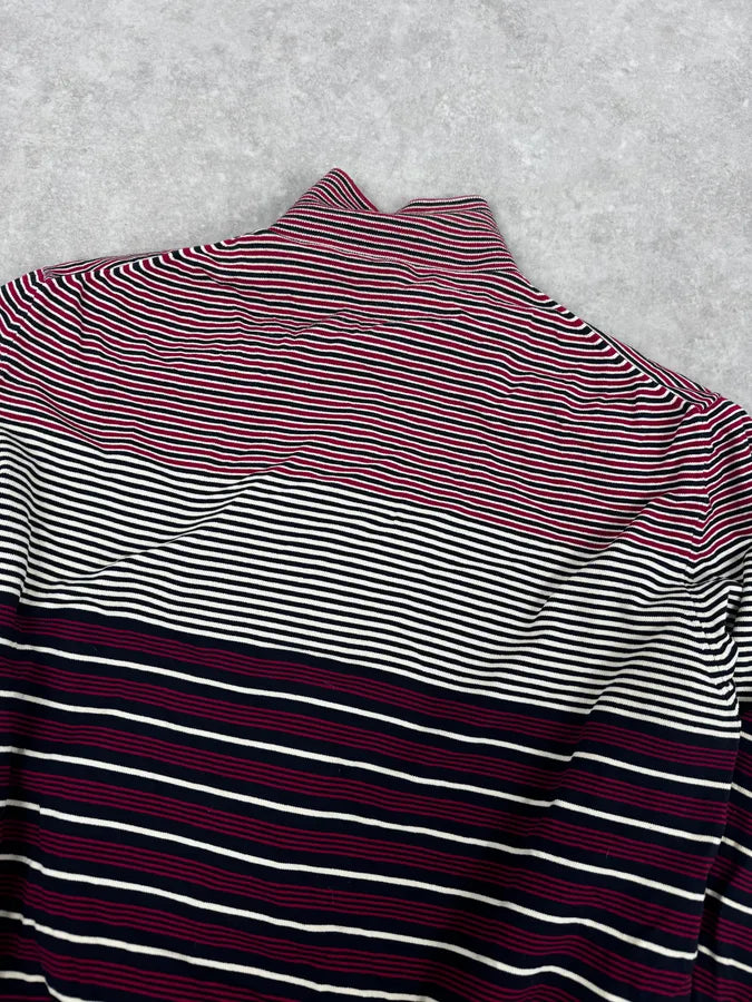 2000s Prada Navy Reversible Striped Nylon Jacket dYORdxa 12
