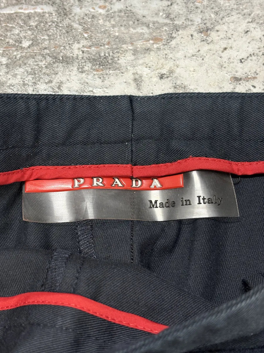 2000s Prada Navy Sleek Tailored Pants gaFjNXm 7