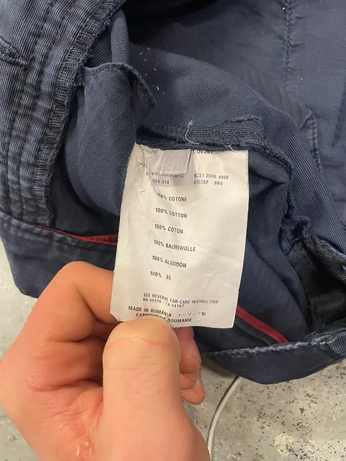 AW2006 Prada Navy Straight Relaxed Cargo Pants (L) 9