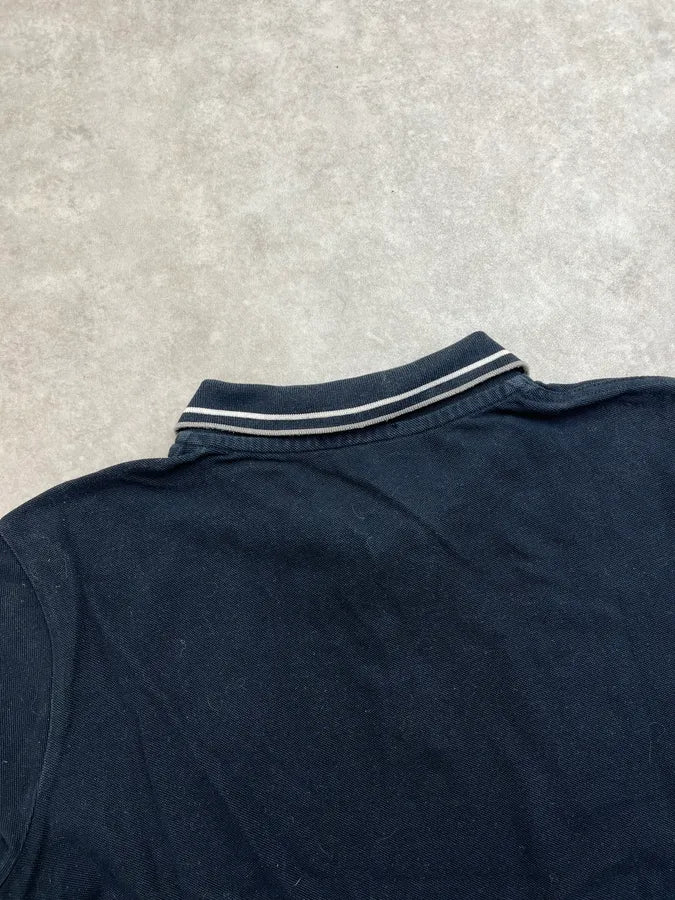 SS2014 Prada Black Striped Collar Polo QUwGqGV 6