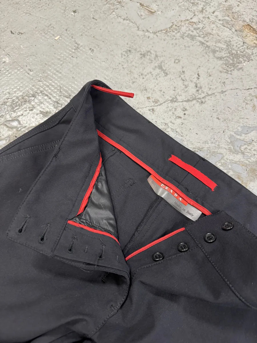 2000s Prada Navy Suit Tailored Pants omMoCql 7