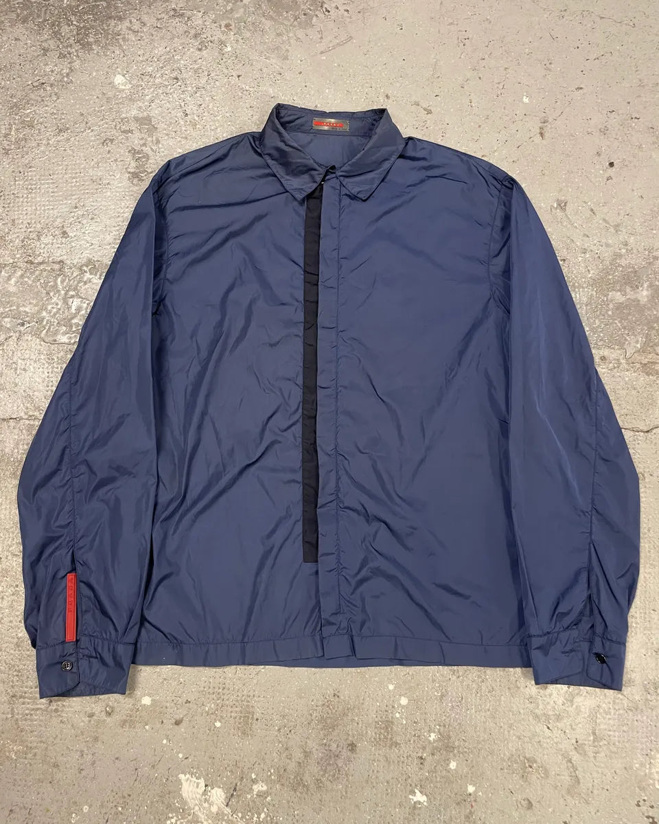 2000s Prada Navy Tactical Light Linea Rossa Jacket (M) CIjEVfN 0