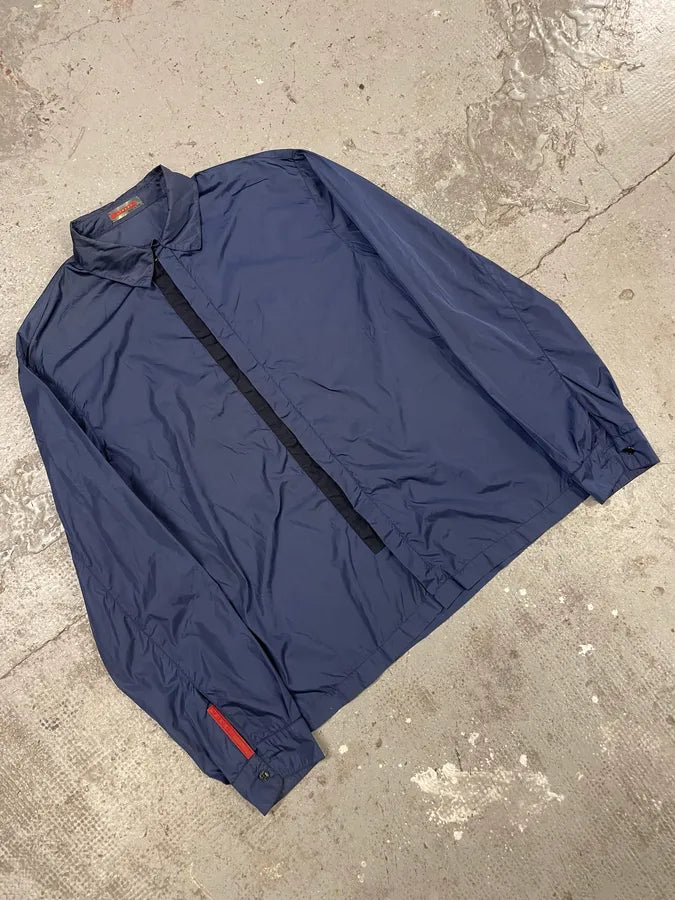 2000s Prada Navy Tactical Light Linea Rossa Jacket (M) CIjEVfN 4