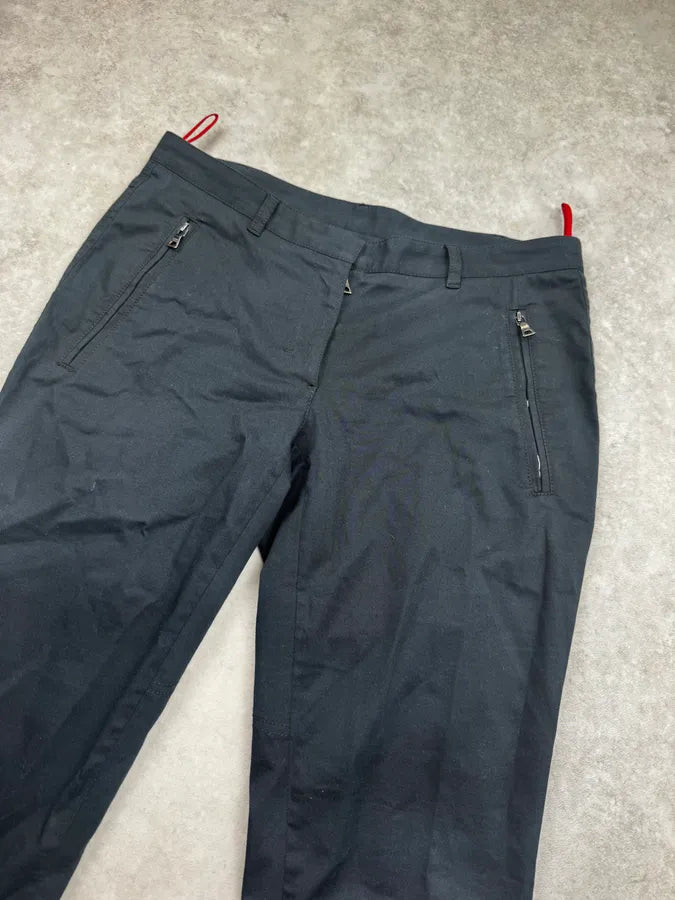2000s Prada Navy Technical Side Zip Pants XrIATvo 5