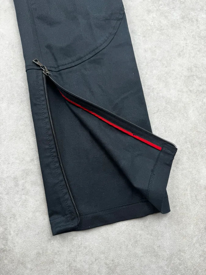 2000s Prada Navy Technical Side Zip Pants XrIATvo 8